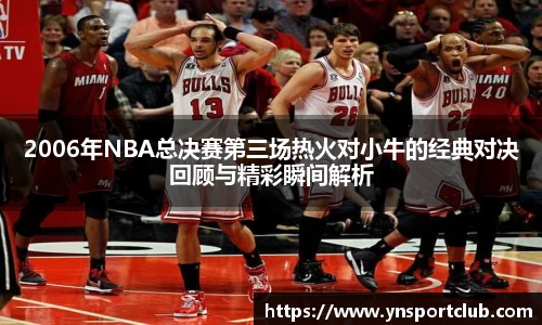 2006年NBA总决赛第三场热火对小牛的经典对决回顾与精彩瞬间解析